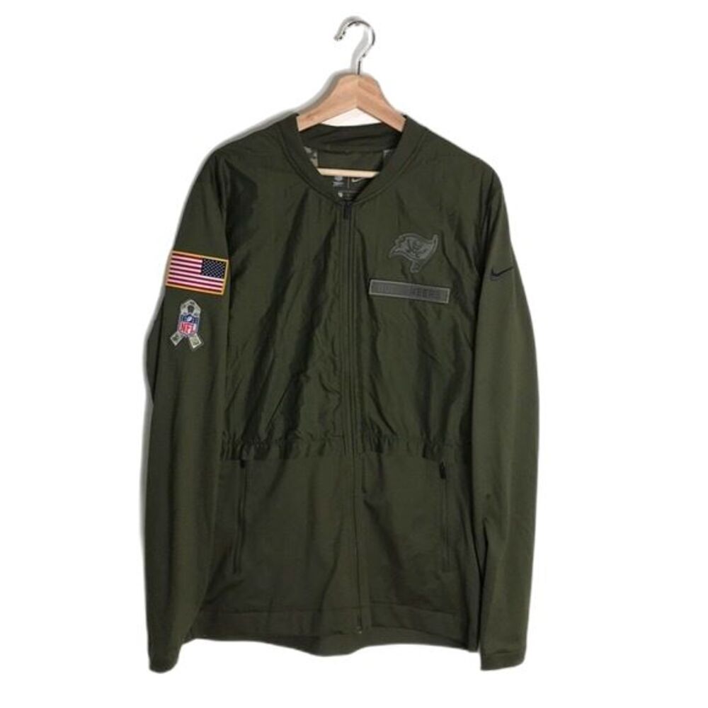 Nike Tampa bay buccaneers sports 2018 Salute to Service Hybrid Jacket size L